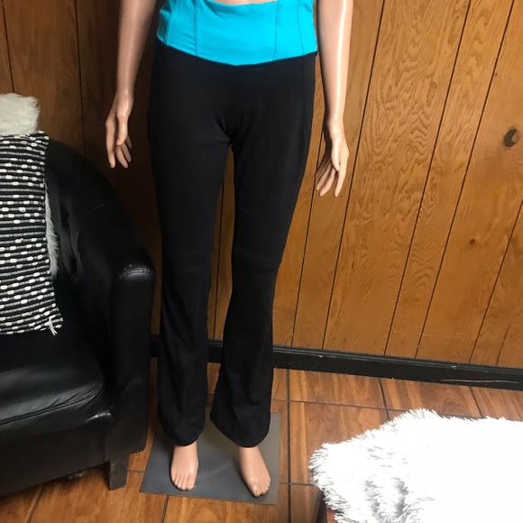 Lululemon"Tadasana Pant-Black & Blue-Size 6-Good Condition - Picture 14 of 15